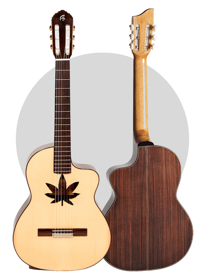 tapa y aros de la guitarra cutaway Bros Melendi