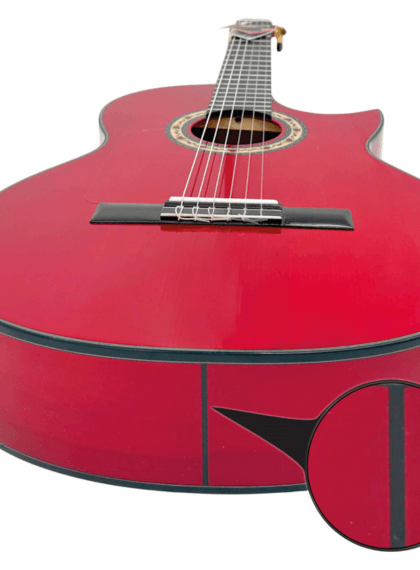 acabados-modesto-malla-manuela-cut-roja acabados de la guitarra flamenca modesto malla manuela cut roja