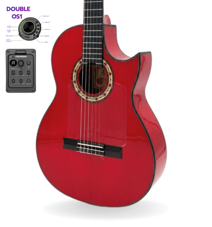 guitarra modesto malla manuela cut roja