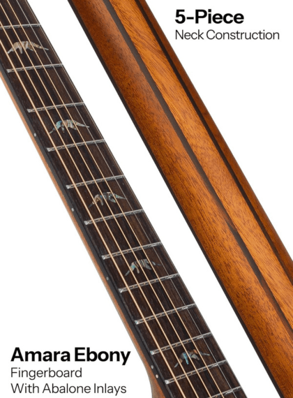 mastil-bromo-bar5ce mástil de la guitarra electroacústica bromo bar5ce